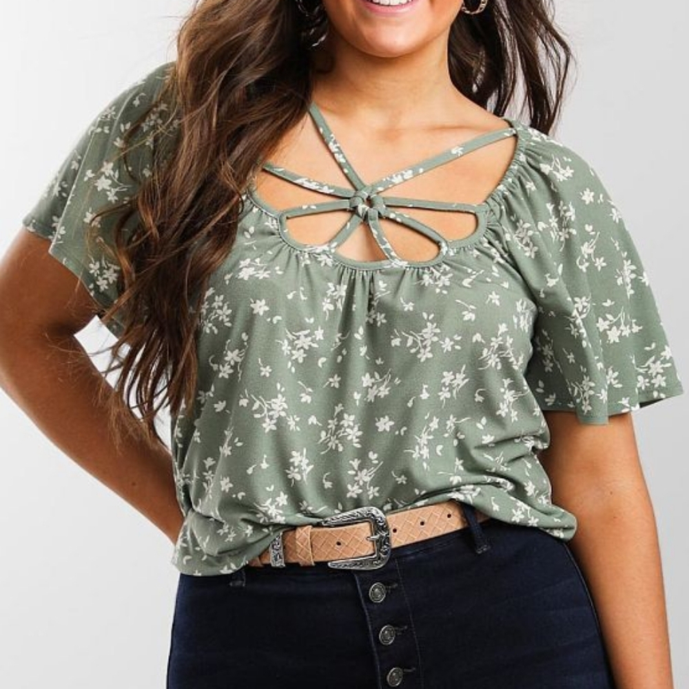 NeW DAYTRIP FLORAL STRAPPY TOP BLOUSE